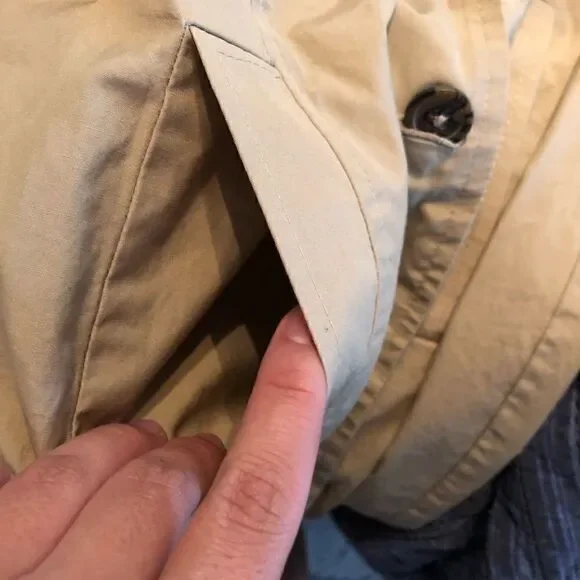 Loft trench coat jacket used size 2 with pockets - Picture 6 of 6